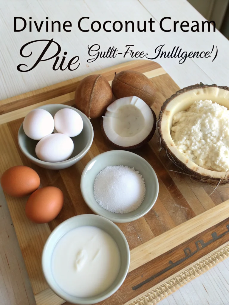Divine Coconut Cream Pie (Guilt-Free Indulgence!) ingredients