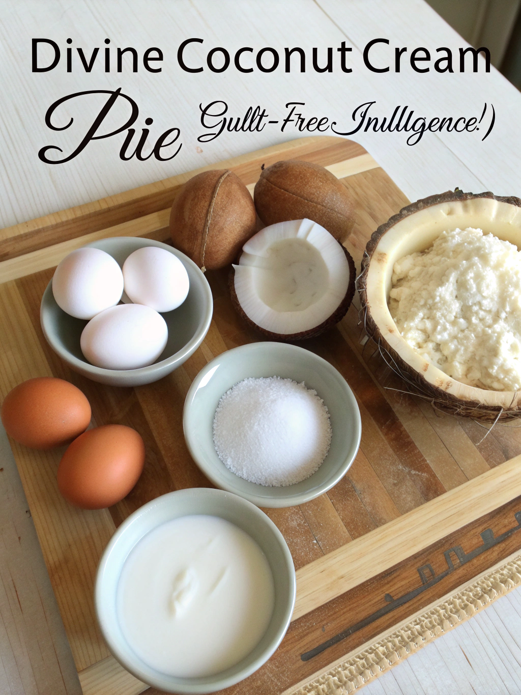 Divine Coconut Cream Pie (Guilt-Free Indulgence!) ingredients