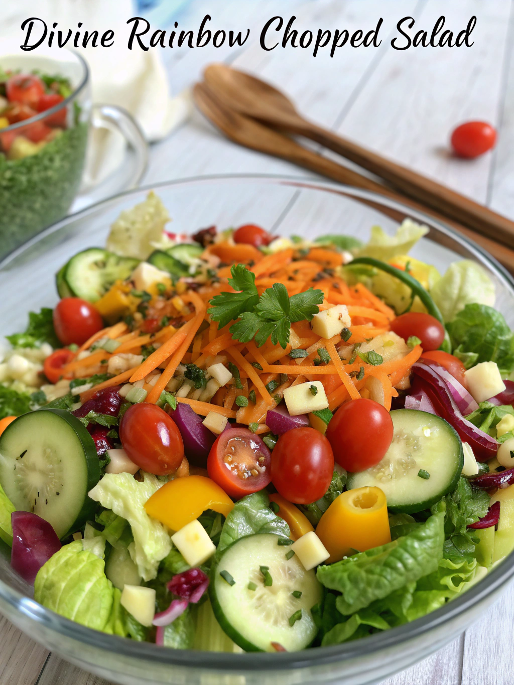 Divine Rainbow Chopped Salad (Perfect for Meal Prep!) ingredients
