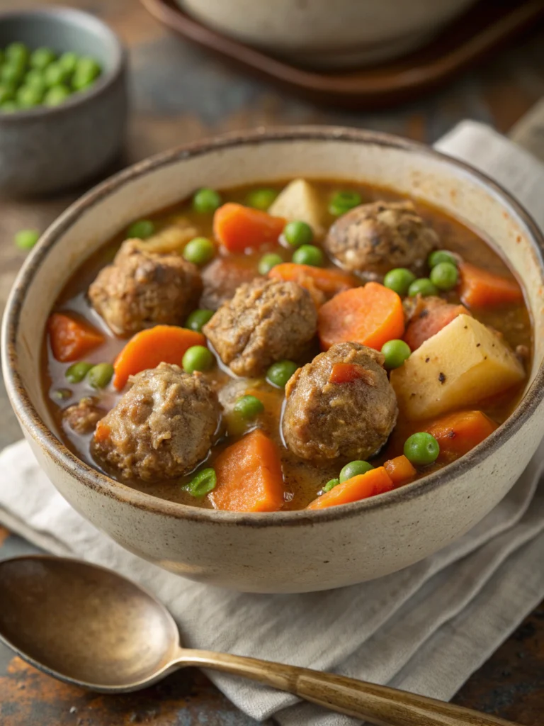 Hearty Homemade Meatball Stew (Perfect Winter Comfort!) ingredients