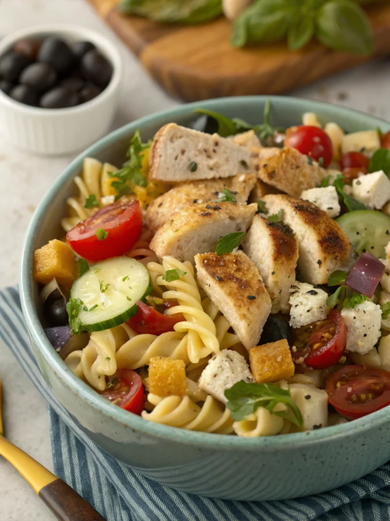 Homemade Chicken & Pasta Salad Supreme (Perfect For Picnics!) ingredients