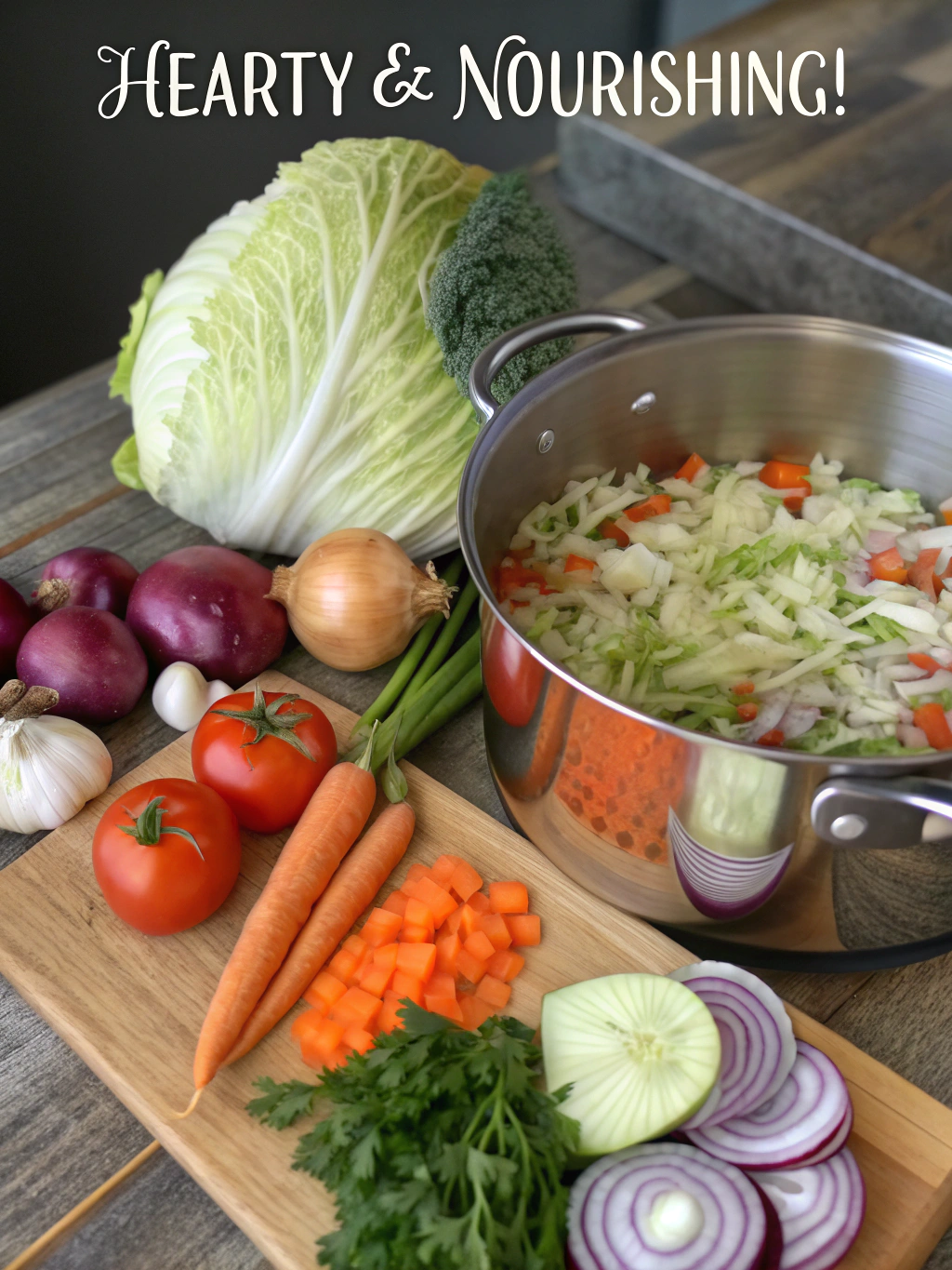 Homemade Detox Cabbage Soup (Hearty & Nourishing!) ingredients