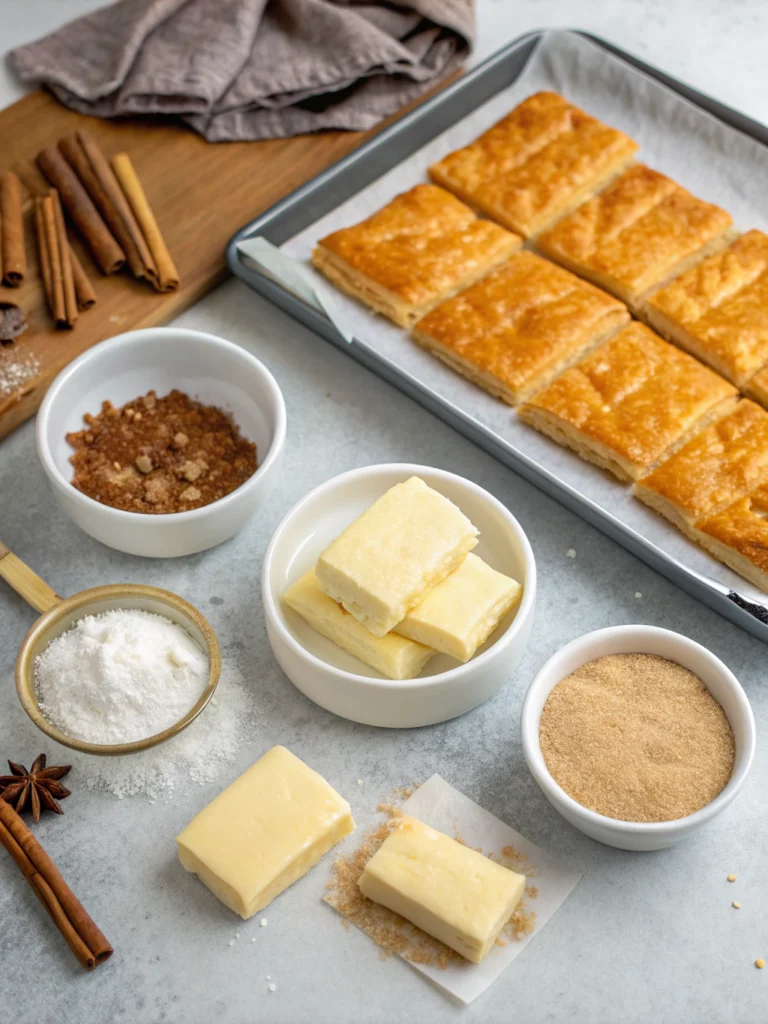 Irresistible Puff Pastry Crunch Dessert Bars (Better Than Bakery!) ingredients