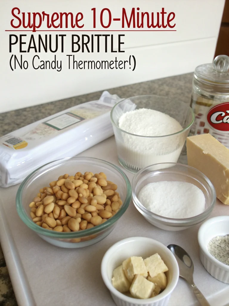 Supreme 10-Minute Peanut Brittle (No Candy Thermometer!) ingredients