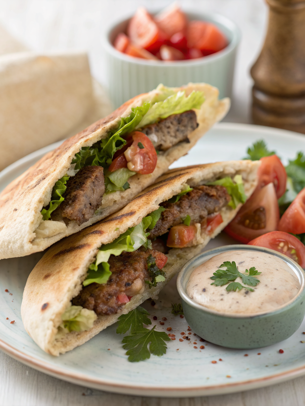 beef stuffed pita iftar sandwich