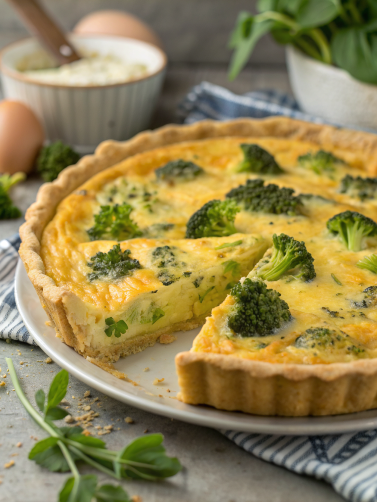 broccoli cheddar quiche easy ingredients