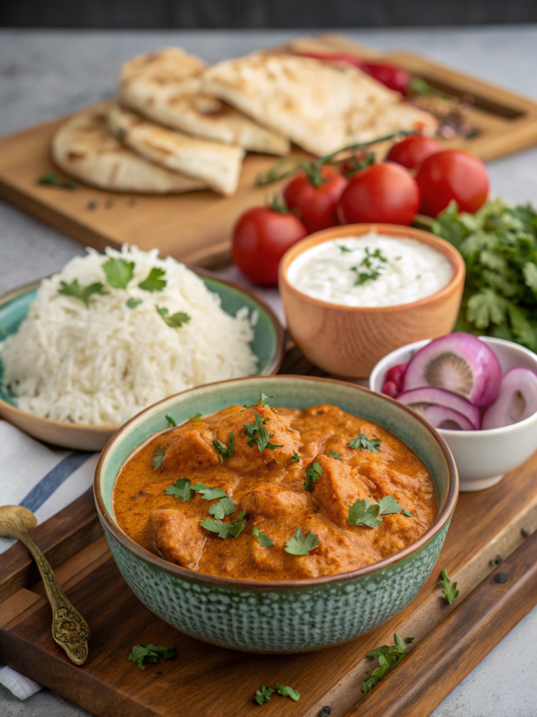 butter chicken naan iftar dinner ingredients