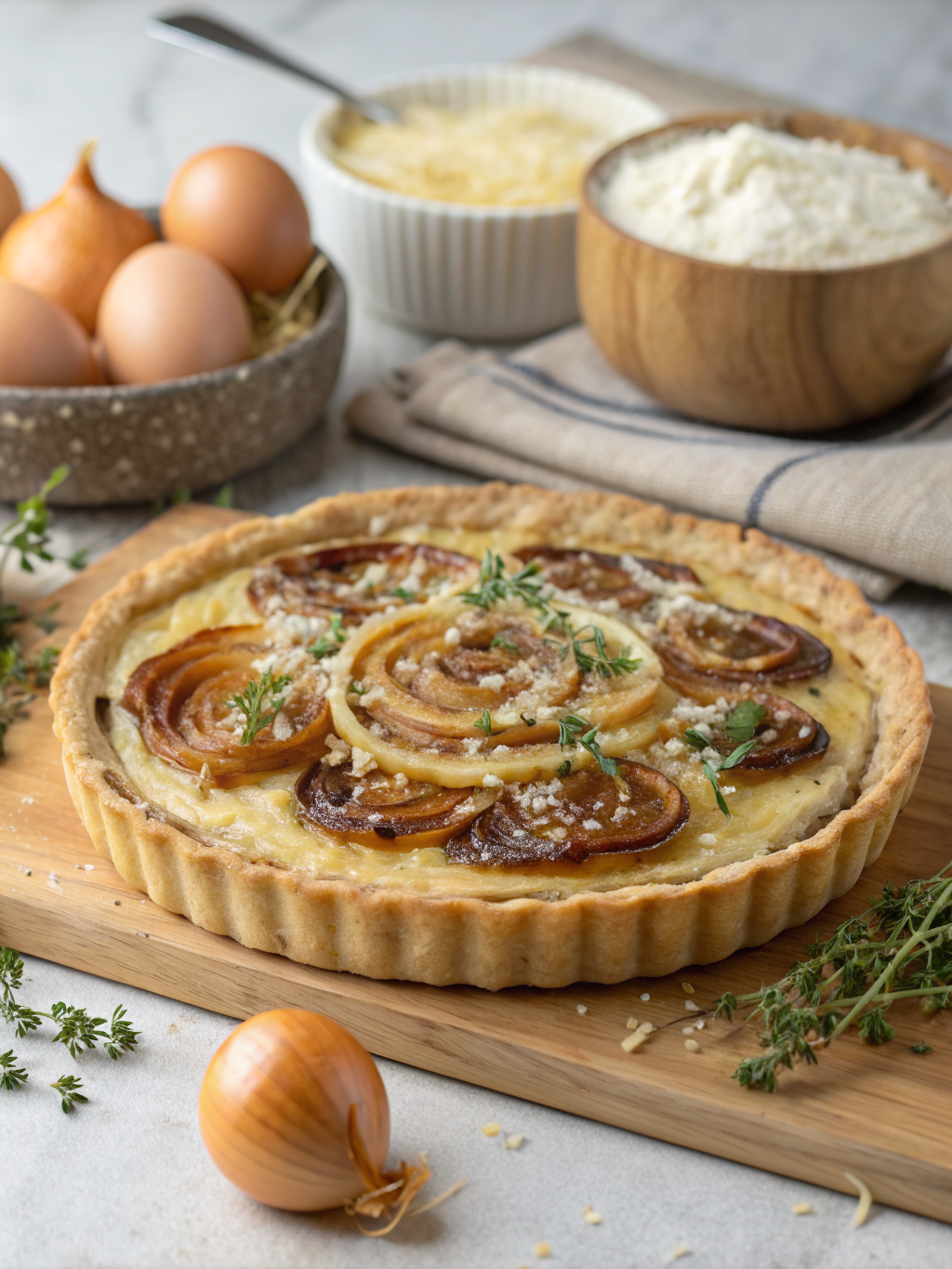 caramelized onion gruyere quiche ingredients