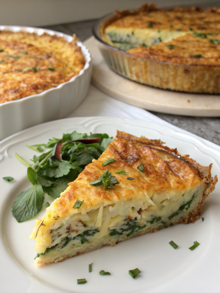 hash brown crust quiche breakfast
