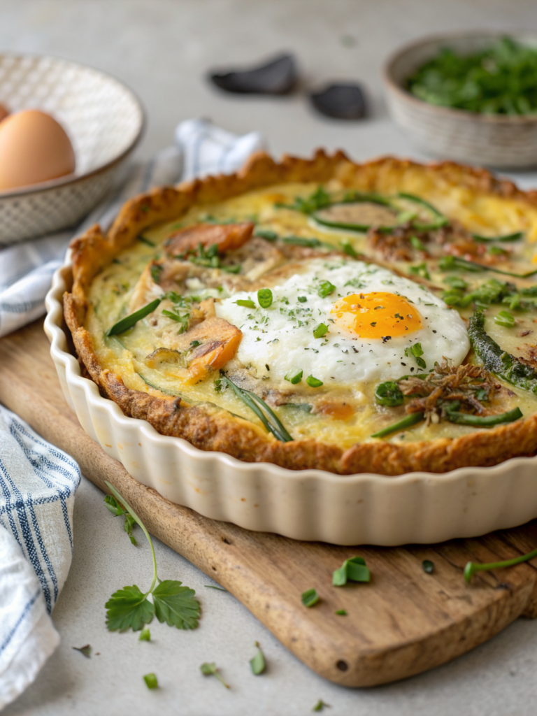 hash brown crust quiche breakfast ingredients