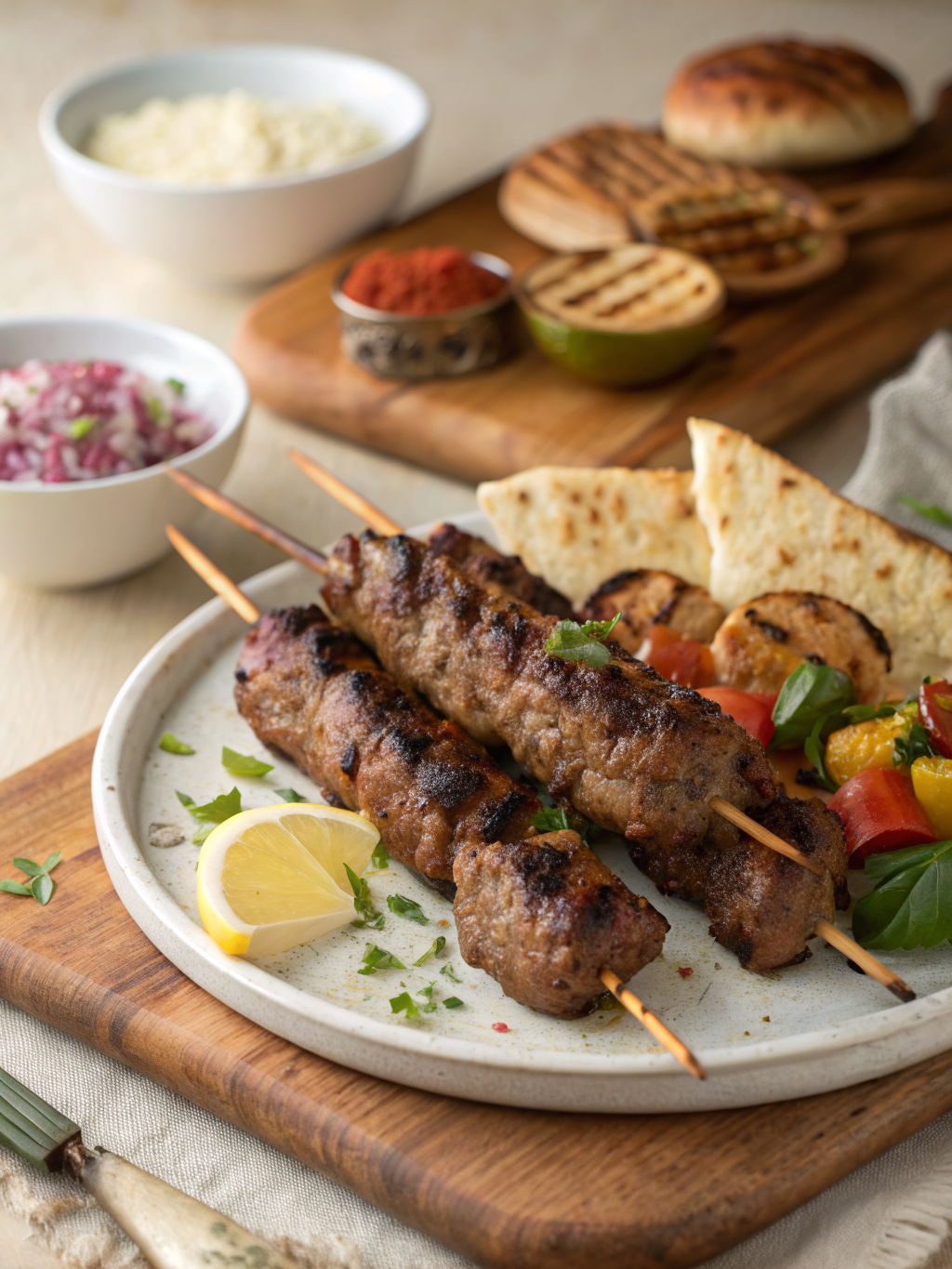 lamb kofta tzatziki iftar ingredients