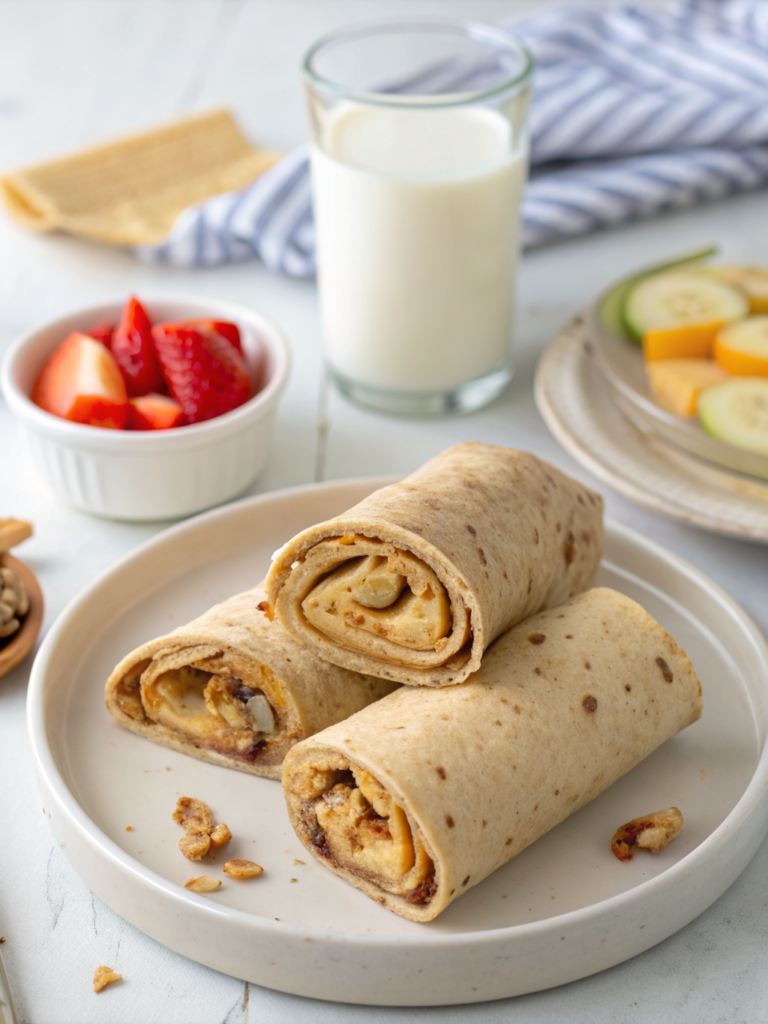 peanut butter banana wrap kids suhoor