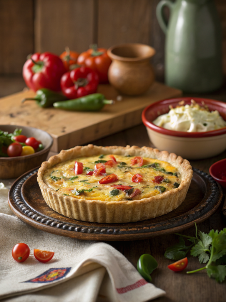 southwest quiche black bean corn
