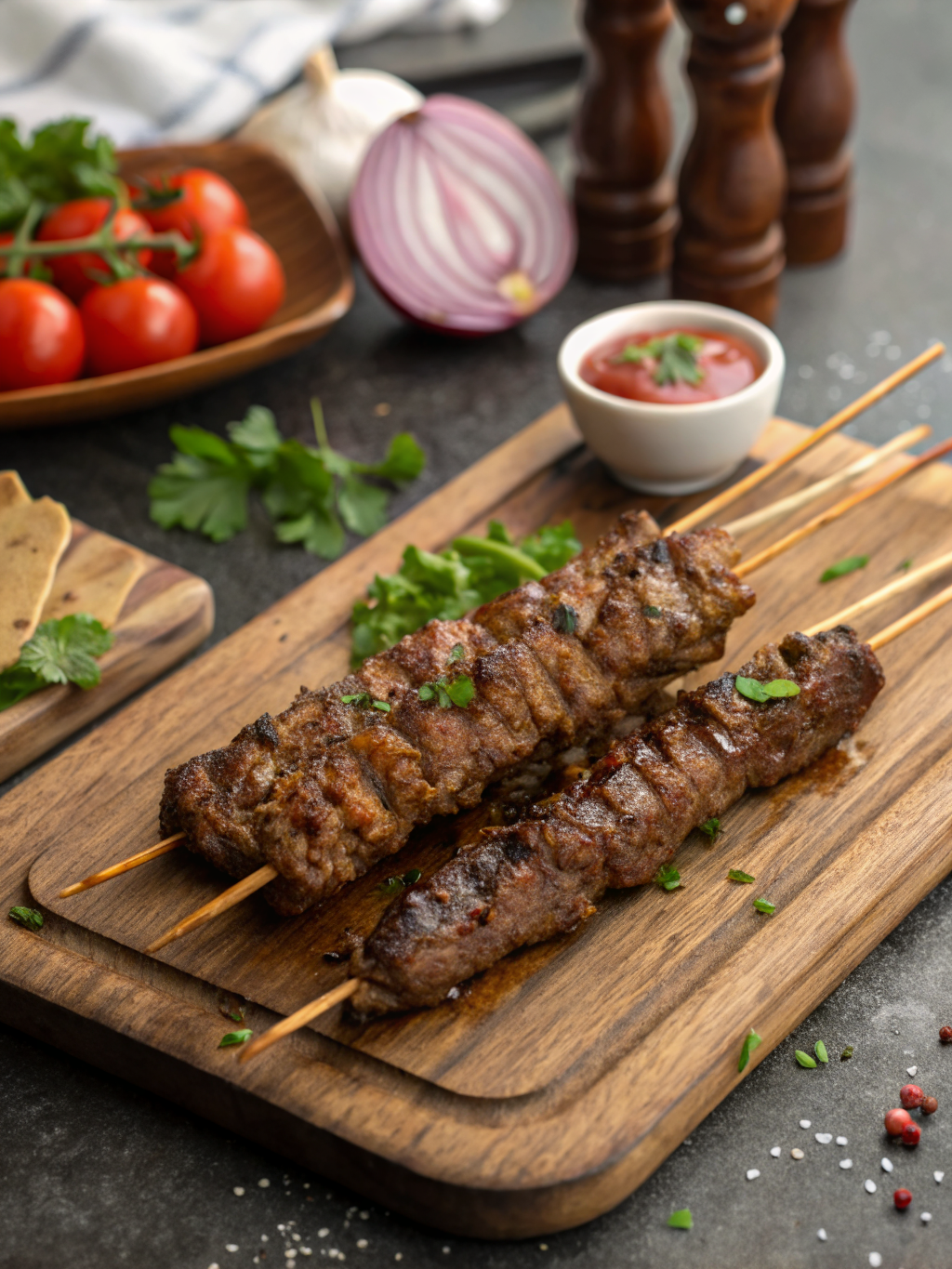 beef kebabs iftar grilled ingredients