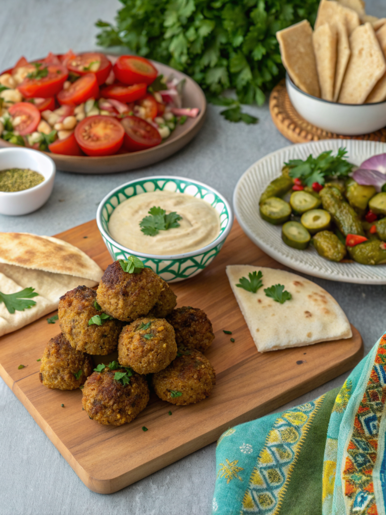 crispy falafel plate iftar
