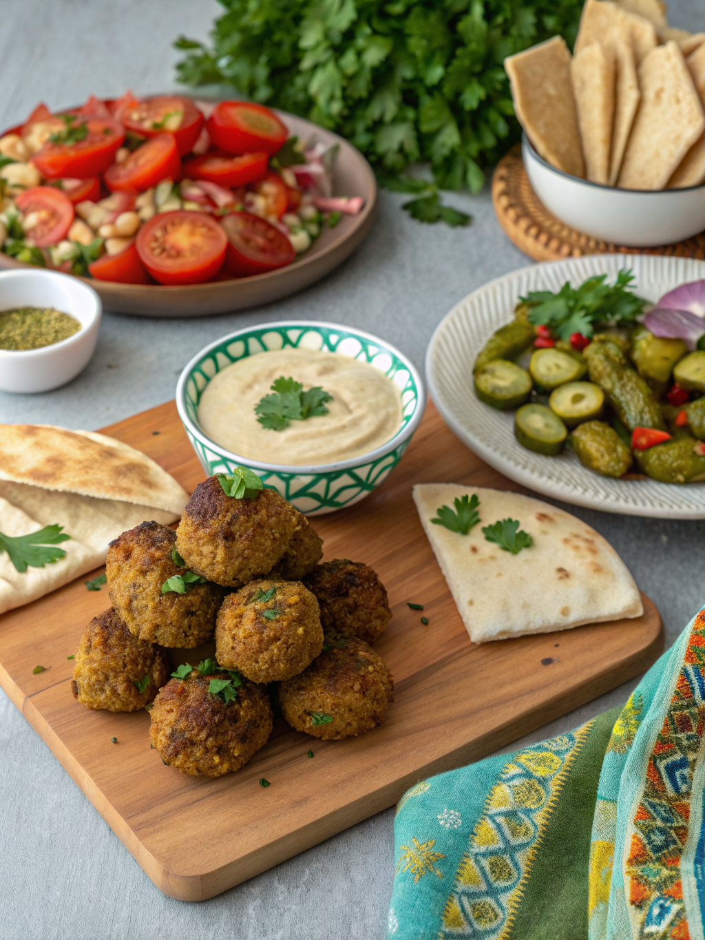 crispy falafel plate iftar