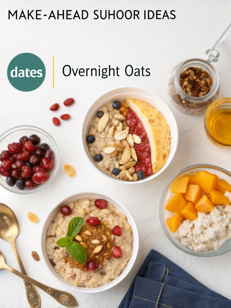 overnight oats suhoor meal prep