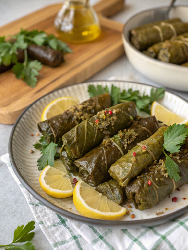 stuffed grape leaves ramadan
