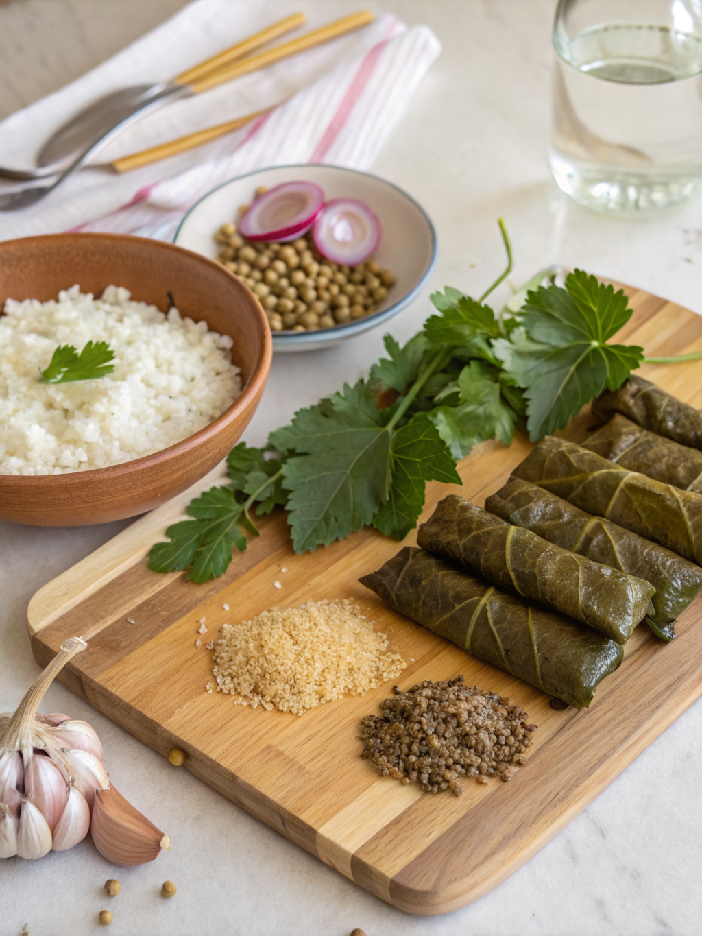 stuffed grape leaves ramadan ingredients