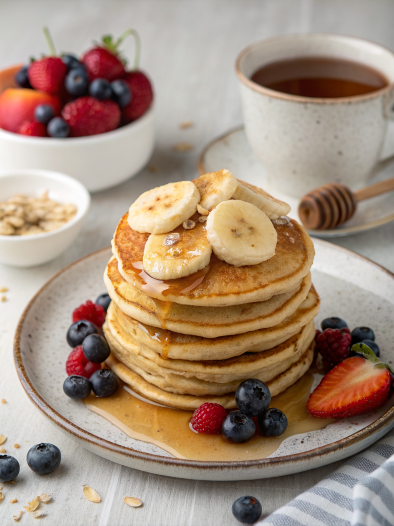 whole wheat banana pancakes suhoor